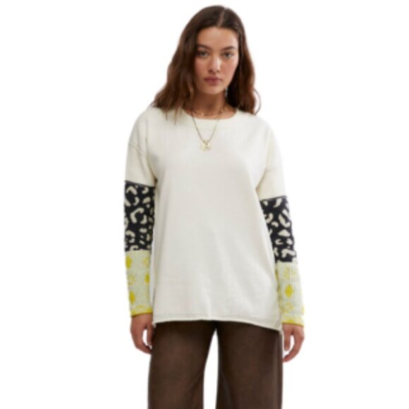 new Free People Tiger Style Cuff Sweater 257 3S2 - Picture 9 of 10
